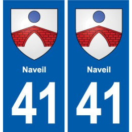 41  Naveil blason ville autocollant plaque stickers département ville