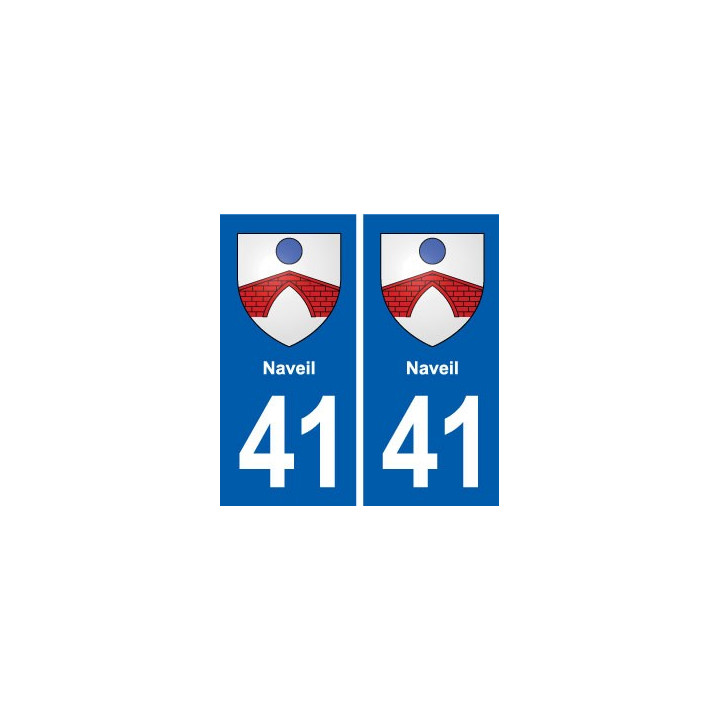 41  Naveil blason ville autocollant plaque stickers département ville