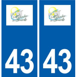43 Le Monastier-sur-Gazeille logo autocollant plaque immatriculation ville