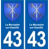 43 Le Monastier-sur-Gazeille blason autocollant plaque immatriculation ville