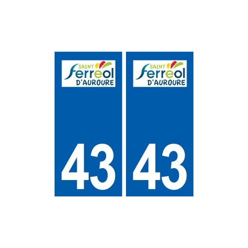 43 Saint-Ferréol-d'Auroure logo autocollant plaque immatriculation ville