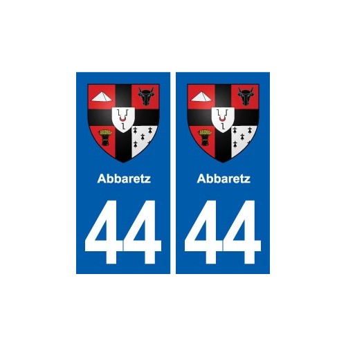 44  Abbaretz blason ville autocollant plaque stickers