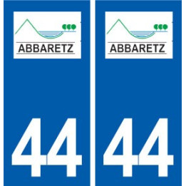 44  Abbaretz logo ville autocollant plaque stickers