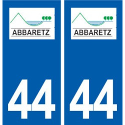 44  Abbaretz logo ville autocollant plaque stickers