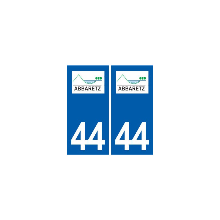 44  Abbaretz logo ville autocollant plaque stickers