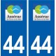 44  Assérac logo ville autocollant plaque stickers