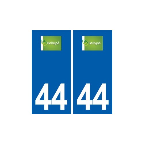 44  Belligné logo ville autocollant plaque stickers
