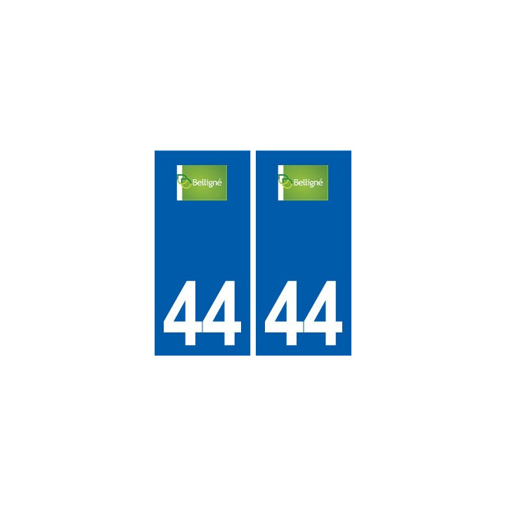 44  Belligné logo ville autocollant plaque stickers