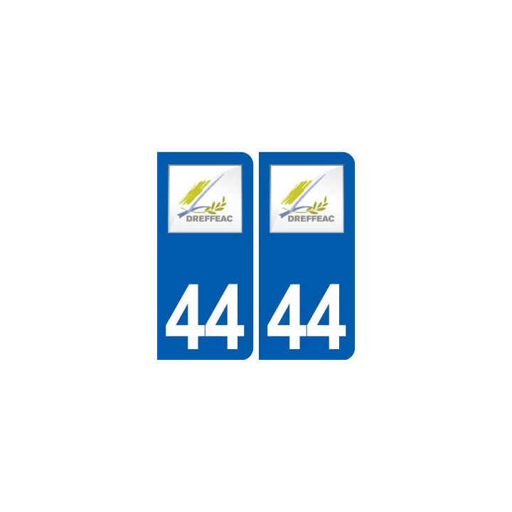 44  Drefféac logo ville autocollant plaque stickers