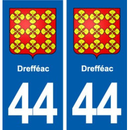 44  Drefféac blason ville autocollant plaque stickers