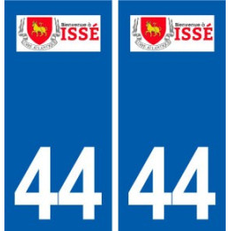 44  Issé logo ville autocollant plaque stickers