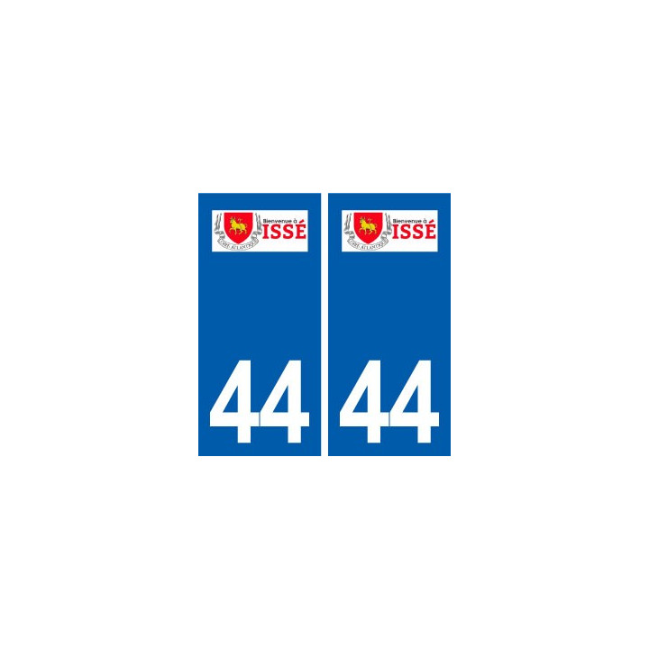 44  Issé logo ville autocollant plaque stickers