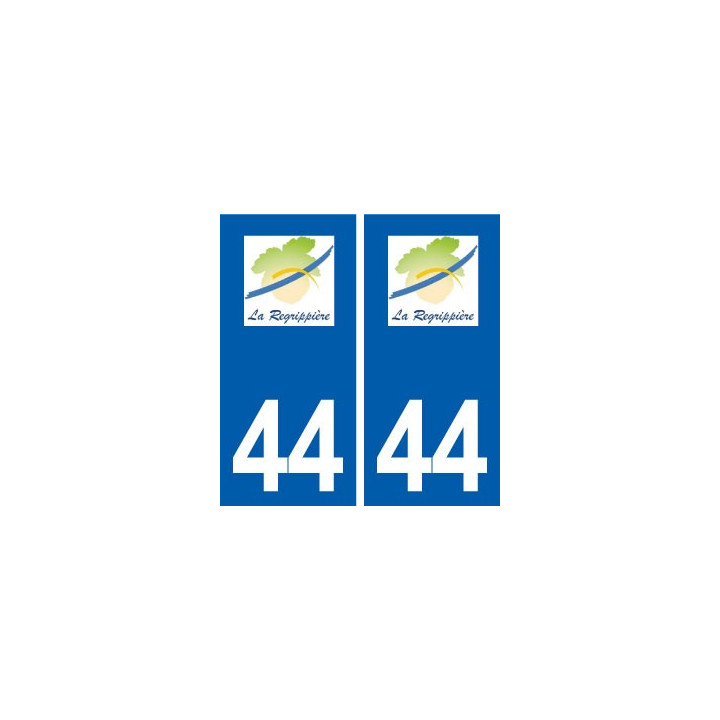 44  La Regrippière logo ville autocollant plaque stickers