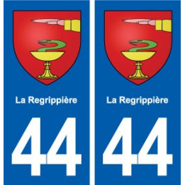 44  La Regrippière blason ville autocollant plaque stickers