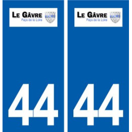 44  Le Gâvre logo ville autocollant plaque stickers