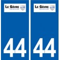 44  Le Gâvre logo ville autocollant plaque stickers