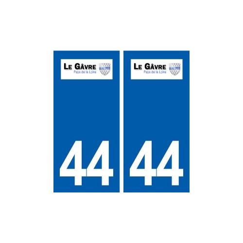 44  Le Gâvre logo ville autocollant plaque stickers