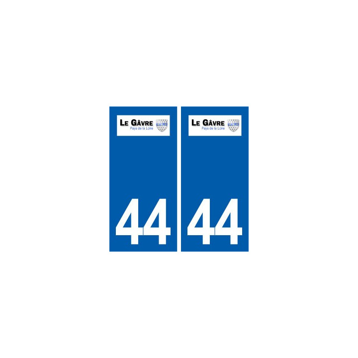 44  Le Gâvre logo ville autocollant plaque stickers