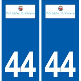 44  Moisdon-la-Rivière logo ville autocollant plaque stickers