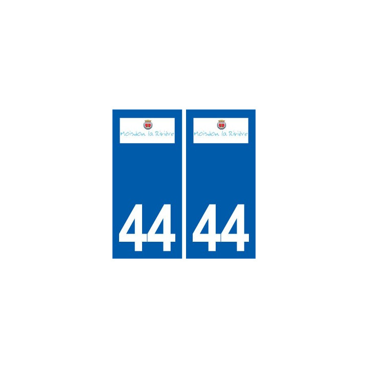 44  Moisdon-la-Rivière logo ville autocollant plaque stickers