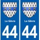 44  Le Gâvre blason ville autocollant plaque stickers