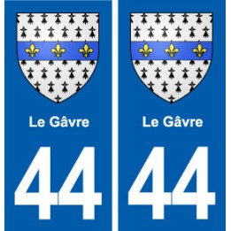 44  Le Gâvre blason ville autocollant plaque stickers