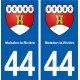 44  Moisdon-la-Rivière blason ville autocollant plaque stickers