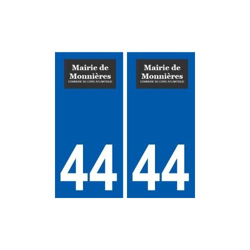 44  Monnières logo ville autocollant plaque stickers