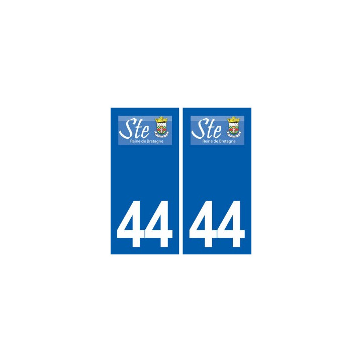 44  Sainte-Reine-de-Bretagne  logo ville autocollant plaque stickers