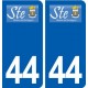 44  Sainte-Reine-de-Bretagne  logo ville autocollant plaque stickers