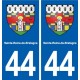 44  Sainte-Reine-de-Bretagne blason ville autocollant plaque stickers