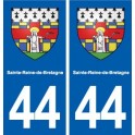 44  Sainte-Reine-de-Bretagne blason ville autocollant plaque stickers