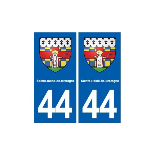 44  Sainte-Reine-de-Bretagne blason ville autocollant plaque stickers