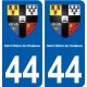 44  Saint-Hilaire-de-Chaléons blason ville autocollant plaque stickers