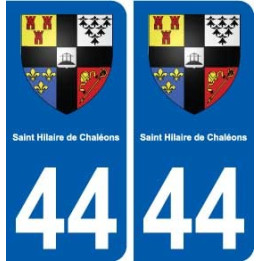 44  Saint-Hilaire-de-Chaléons blason ville autocollant plaque stickers