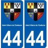 44  Saint-Hilaire-de-Chaléons blason ville autocollant plaque stickers