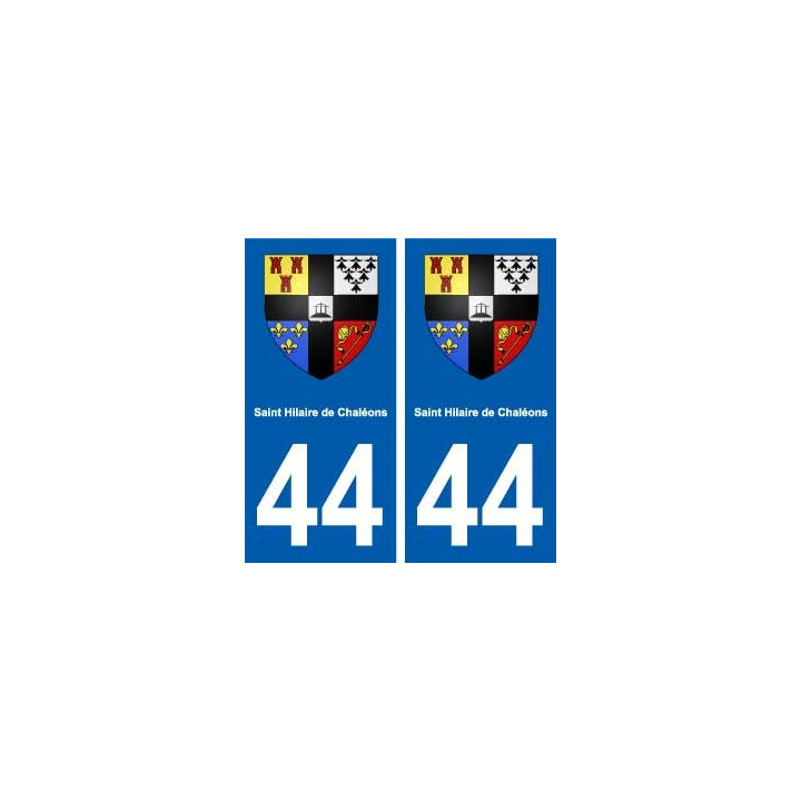 44  Saint-Hilaire-de-Chaléons blason ville autocollant plaque stickers