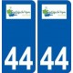 44  Saint-Léger-les-Vignes logo ville autocollant plaque stickers