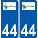 44  Saint-Léger-les-Vignes logo ville autocollant plaque stickers