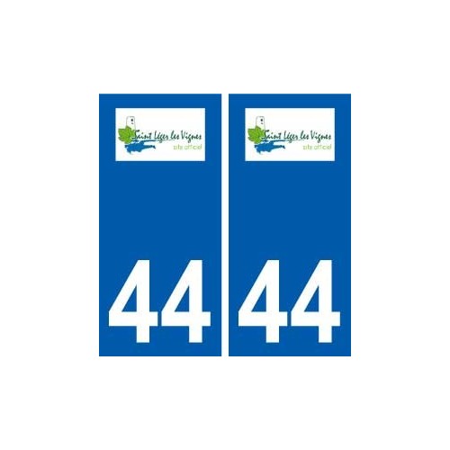 44  Saint-Léger-les-Vignes logo ville autocollant plaque stickers