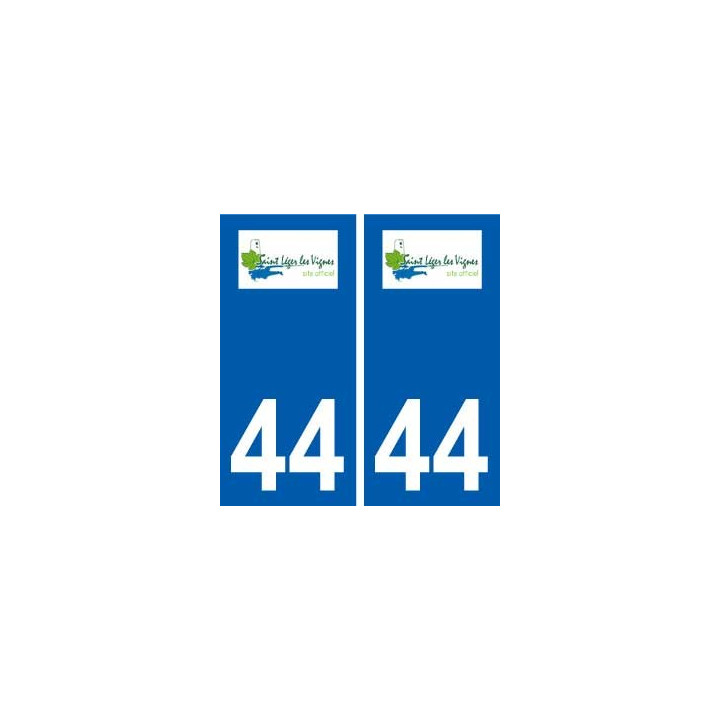 44  Saint-Léger-les-Vignes logo ville autocollant plaque stickers