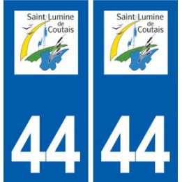 44  Saint-Lumine-de-Coutais logo ville autocollant plaque stickers