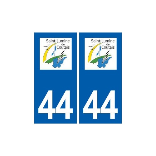 44  Saint-Lumine-de-Coutais logo ville autocollant plaque stickers