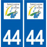 44  Saint-Lumine-de-Coutais logo ville autocollant plaque stickers