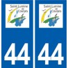 44  Saint-Lumine-de-Coutais logo ville autocollant plaque stickers