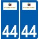44  Saint-Hilaire-de-Chaléons logo ville autocollant plaque stickers