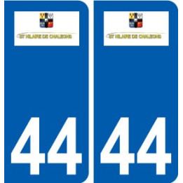 44  Saint-Hilaire-de-Chaléons logo ville autocollant plaque stickers