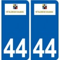44  Saint-Hilaire-de-Chaléons logo ville autocollant plaque stickers