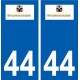 44  Saint-Hilaire-de-Chaléons logo ville autocollant plaque stickers