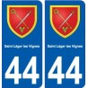 44  Saint-Léger-les-Vignes blason ville autocollant plaque stickers